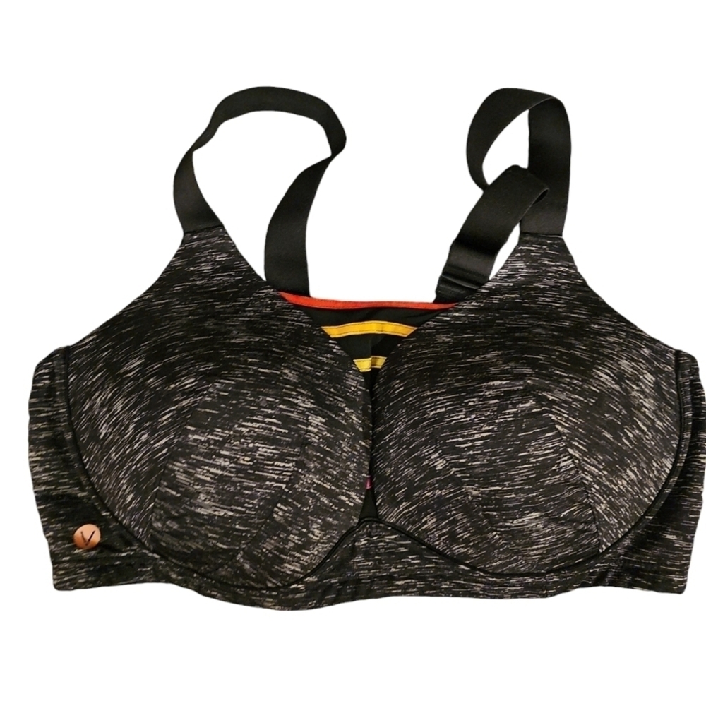 Lane Bryant Livi Active 42 DD wireless bra colorful rainbow WL152